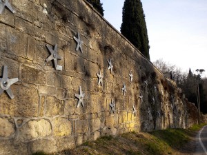 ancoraggi consolidamenti Ancoraggi sul muro di contenimento del Museo del Risorgimento Vicenza