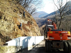 disbosco bonifica pareti Disbosco di parete rocciosa Paitone