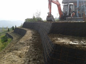 gradonatura e giardini terre rinforzate Formazione di terrazzi coltivabili Fornovo