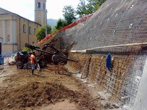 pareti chiodate consolidamenti Consolidamento di una parete di scavo Schio