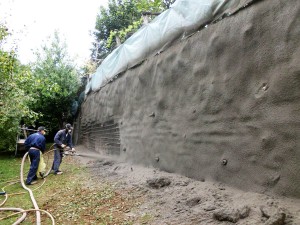 spritz-beton consolidamenti Consolidamento di muro in cemento armato Valdagno