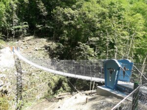 Ponte tibetano e passerelle pedonali