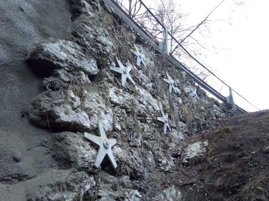 Tirantatura muro con piastre